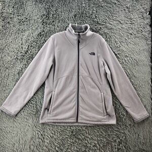 The North Face Jacket Womens XL Gray Fleece Lined Full Zip Up